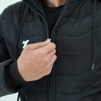 taktik sport wear نمای نزدیک زیپ بادوام کاپشن تاکتیک