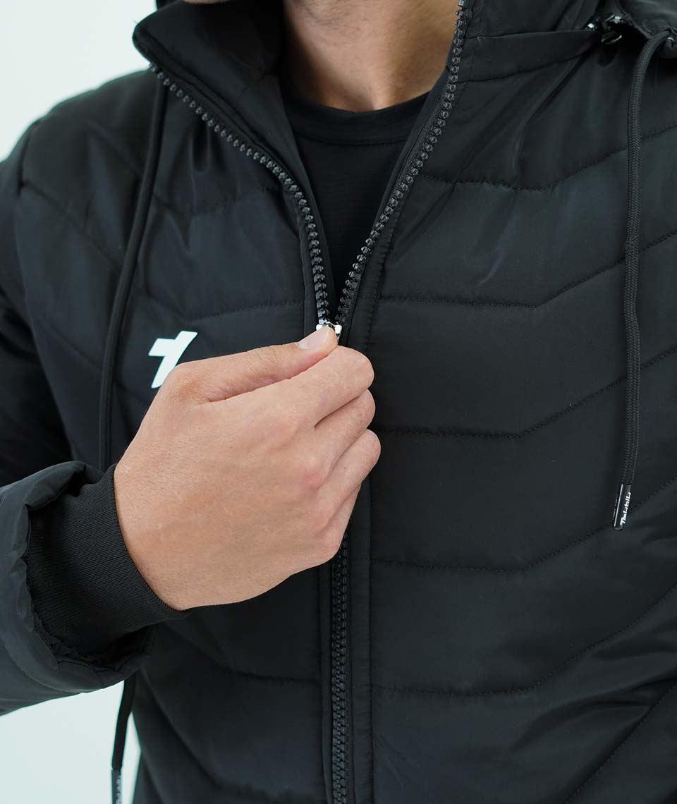 taktik sport wear نمای نزدیک زیپ بادوام کاپشن تاکتیک